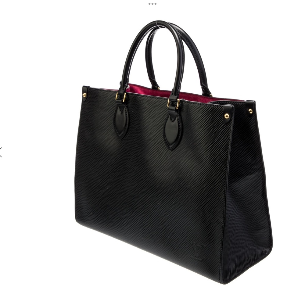 Louis Vuitton Black Epi Leather On The Go Tote Bag